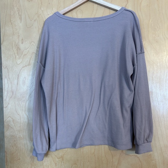 BiBi Taupe Waffle Knit Top - Picture 2 of 3